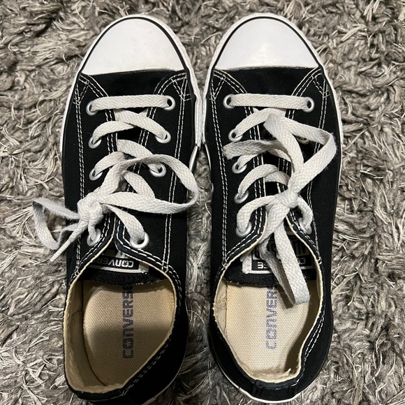 Converse Chuck Taylor All Star Low Originals Black/White Youth Size 3 - Picture 6 of 7